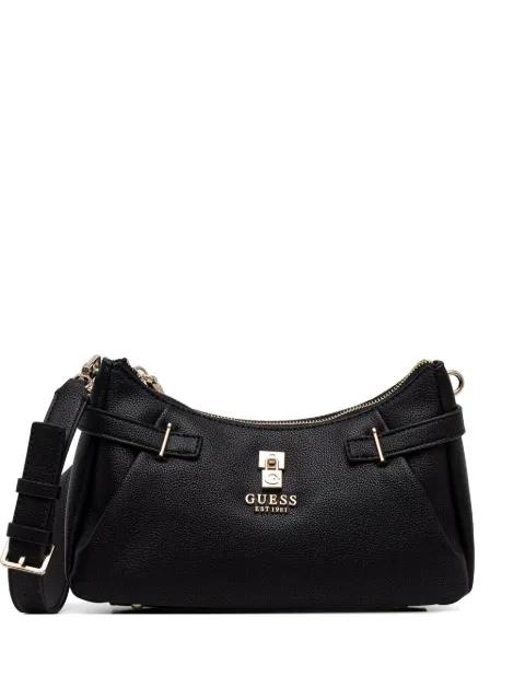 Yesba pebbled-effect padlock shoulder bag by GUESS USA