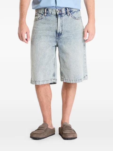 acid-wash denim shorts by GUESS USA
