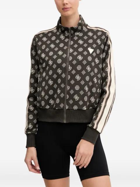 all-over logo full-zip sweatshirt by GUESS USA