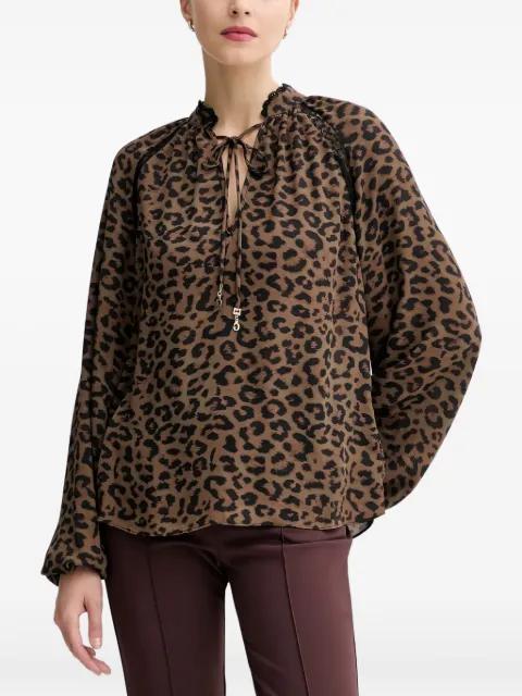 animal-print top by GUESS USA
