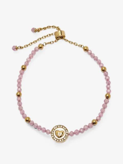 beaded heart-pendant bracelet by GUESS USA