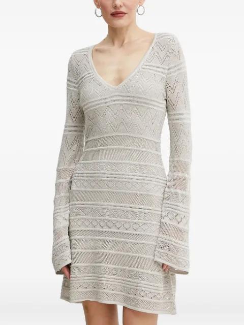 bell-sleeve knitted mini dress by GUESS USA