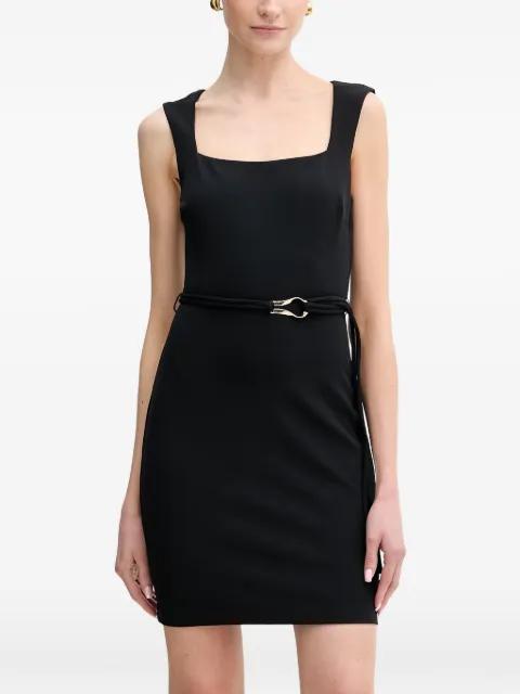 belted square-neck mini dress by GUESS USA