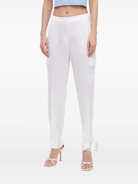 buckle-detail cargo trousers by GUESS USA