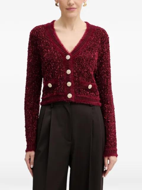 button V-neck cardigan by GUESS USA