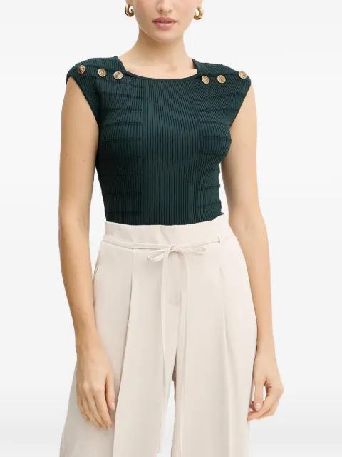button ribbed top by GUESS USA