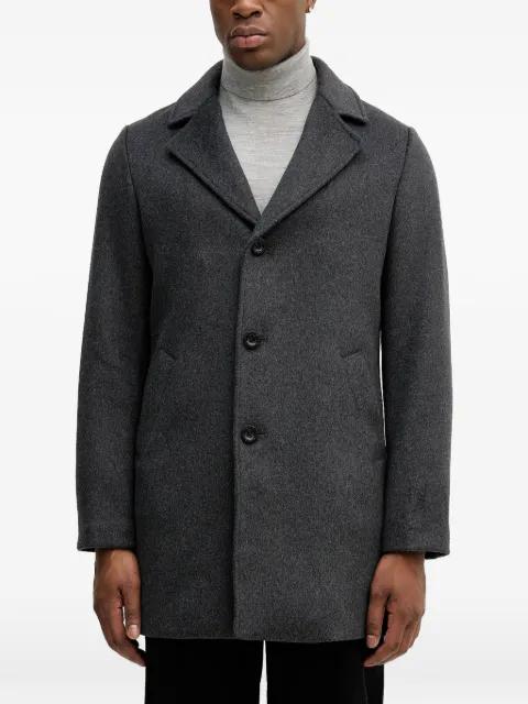 buttoned grey coat by GUESS USA