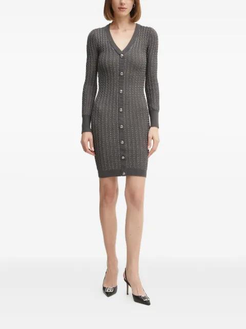 cable-knit button-front midi dress by GUESS USA