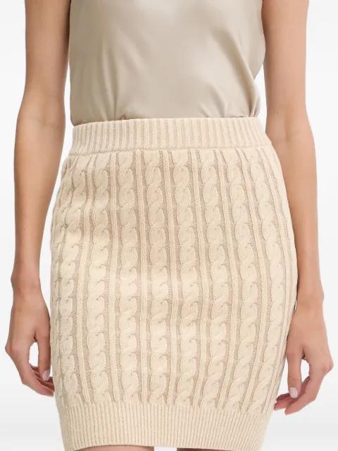 cable-knit fitted skirt by GUESS USA