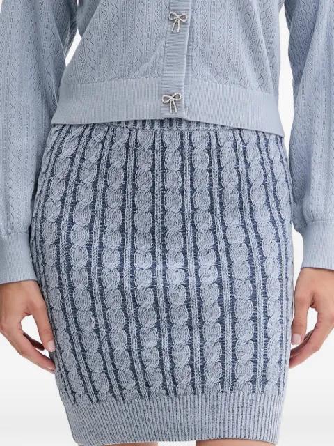 cable-knit mini skirt by GUESS USA