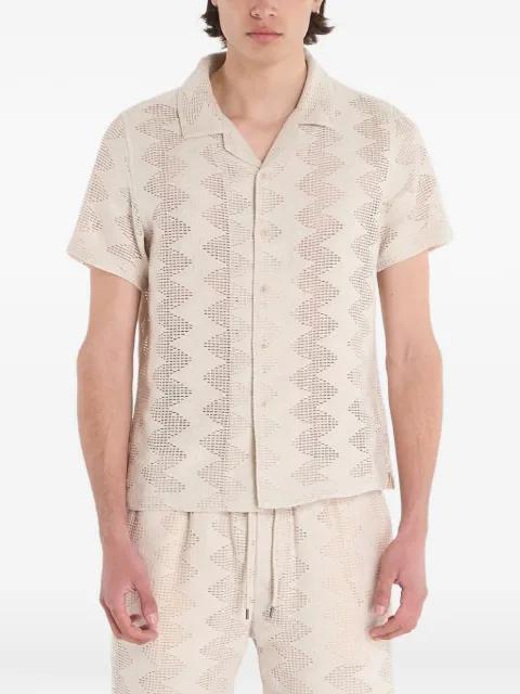 chevron-knit shirt by GUESS USA