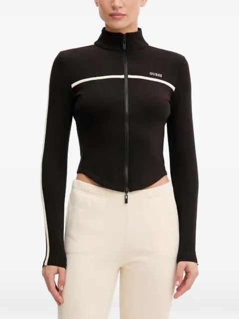contrast-stripe track jacket by GUESS USA