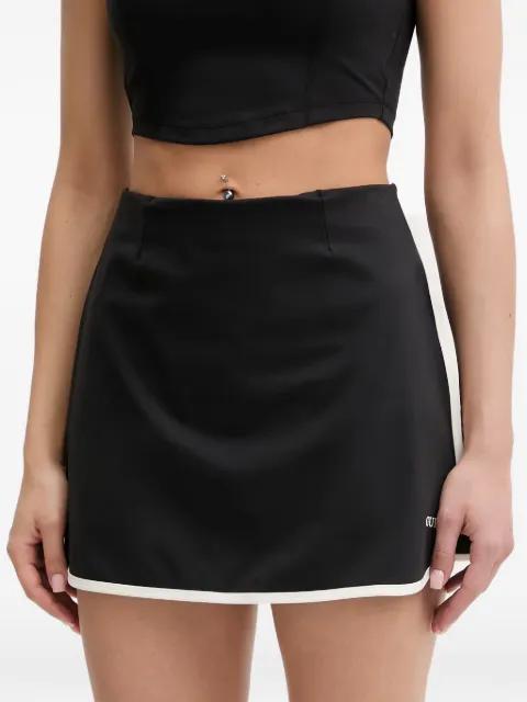 contrast-trim logo-print skirt by GUESS USA