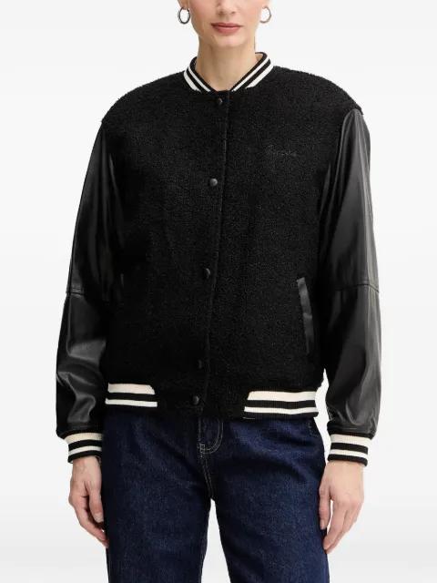 contrasted-sleeve bomber jacket by GUESS USA