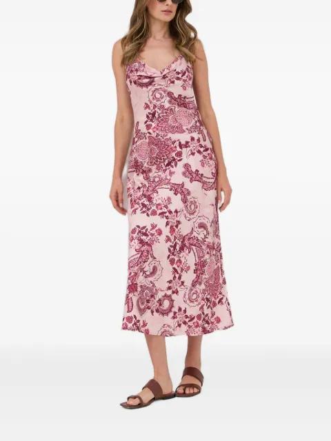 cowl-neck floral dress by GUESS USA