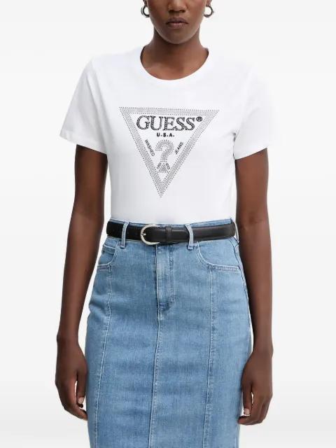 crystal-embellished T-shirt by GUESS USA