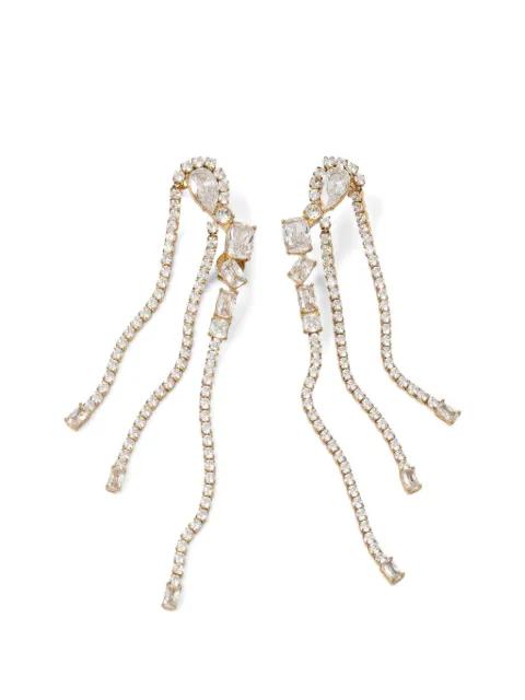 crystal-embellished drop earrings by GUESS USA