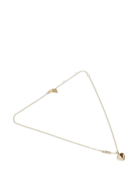 crystal-embellished heart necklace by GUESS USA
