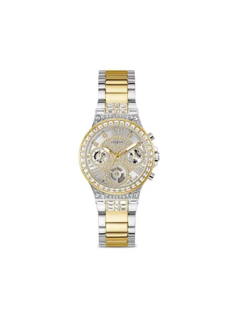 crystal-embellished quartz 36mm watch by GUESS USA