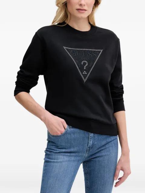crystal-embellished sweatshirt by GUESS USA
