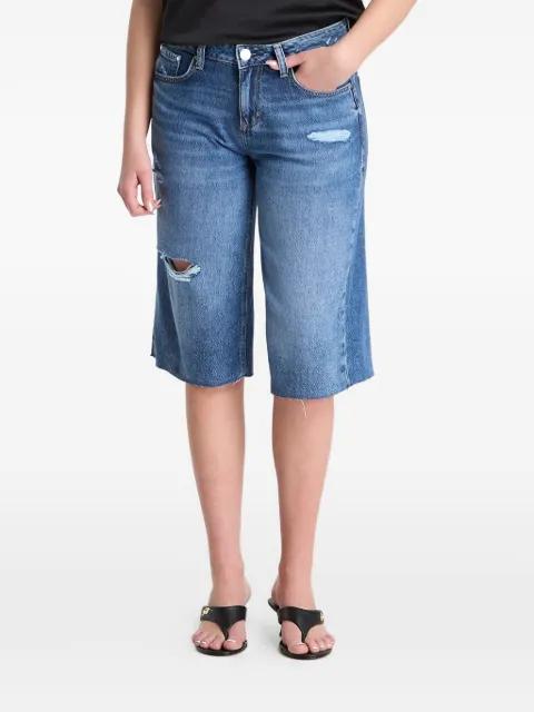 distressed raw-cut shorts by GUESS USA