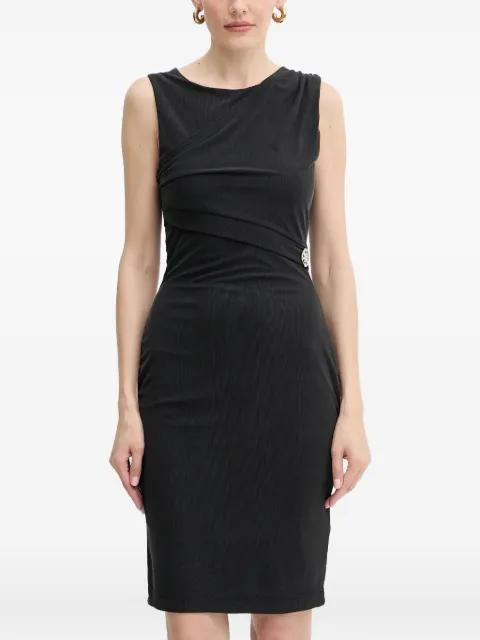 draped embellished midi dress by GUESS USA