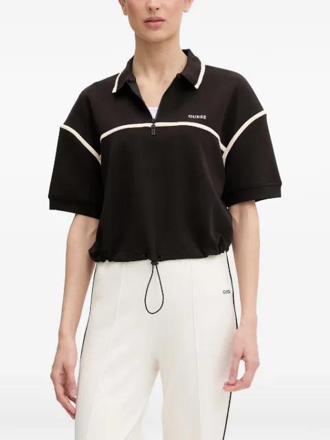 drawstring-hem polo-shirt by GUESS USA