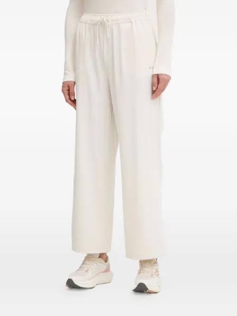 drawstring-waist wide-leg trousers by GUESS USA
