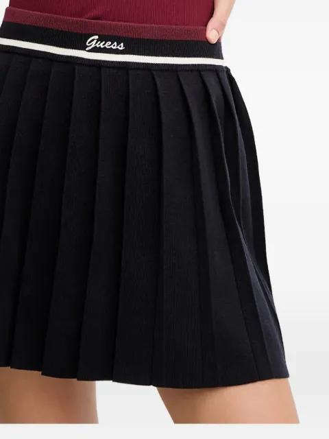 elasticated-waist mini pleated skirt by GUESS USA