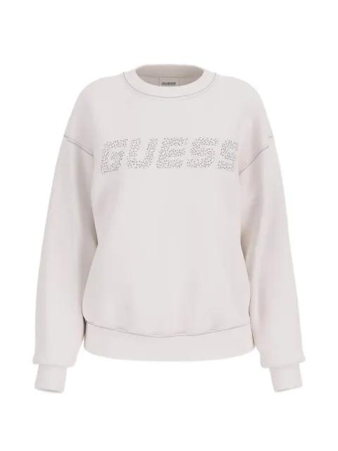 embellished-logo sweatshirt by GUESS USA