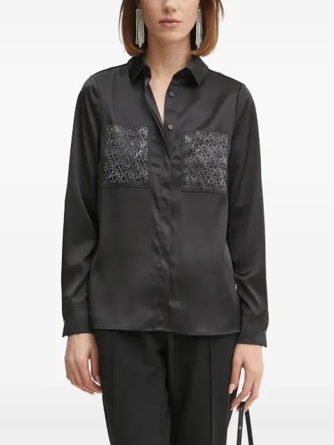 embellished-pocket shirt by GUESS USA
