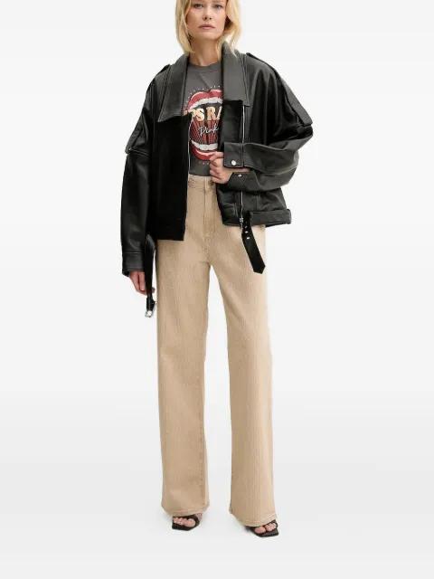 embellished straight-leg jeans by GUESS USA