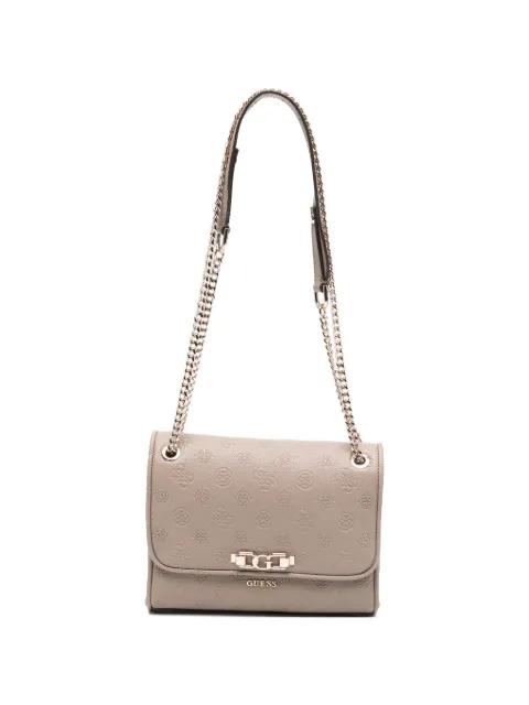 embossed chain shoulder bag by GUESS USA