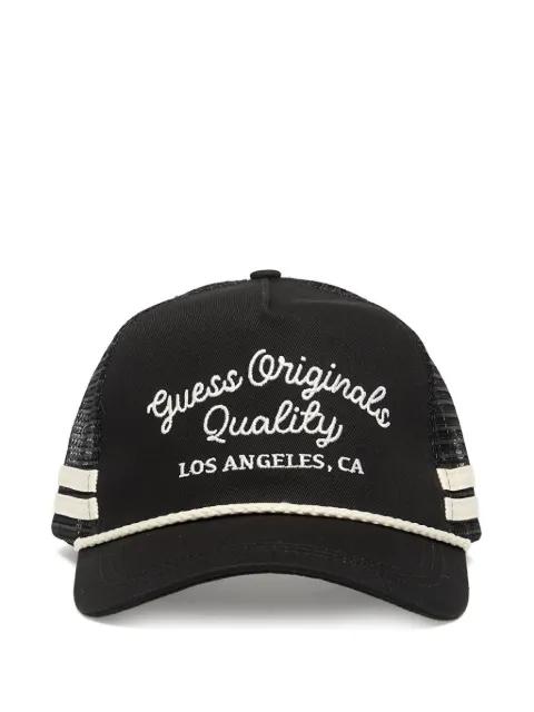 embroidered trucker cap by GUESS USA
