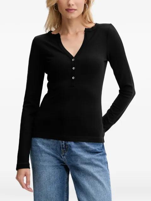 fine-ribbed T-shirt by GUESS USA