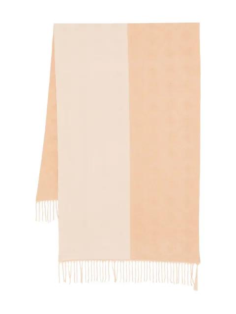 fringed two-tone scarf by GUESS USA