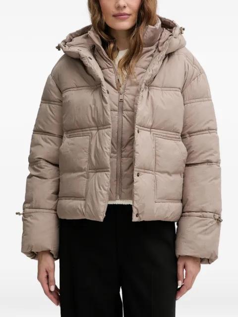 hoodied quilted jacket by GUESS USA