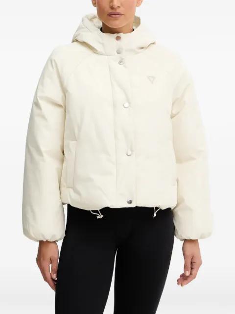 hoodied quilted jacket by GUESS USA