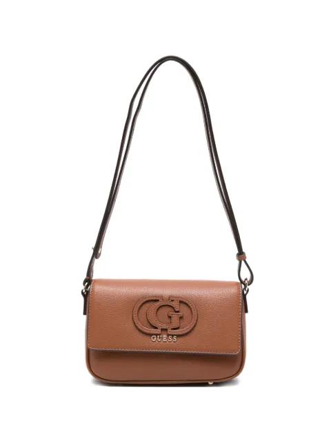 isola logo leather shoulder bag by GUESS USA