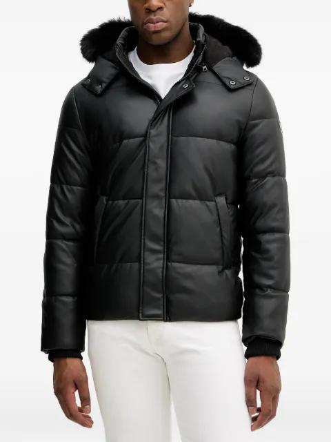 llong-sleeve hoodied jacket by GUESS USA