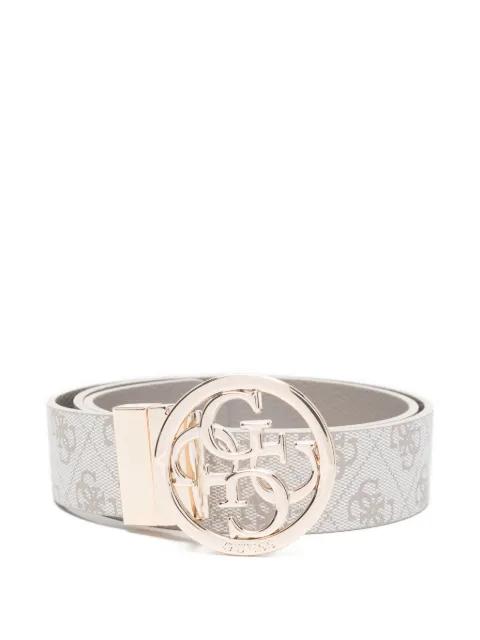 logo-buckle patterned belt by GUESS USA