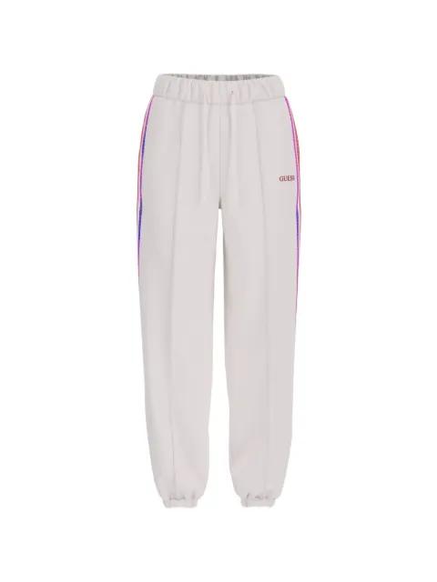logo-detail stripe track pants by GUESS USA