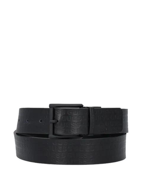 logo-embossed buckle belt by GUESS USA