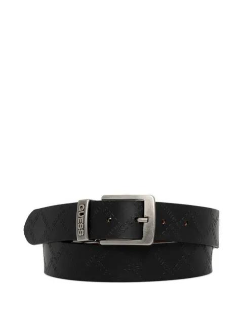 logo-embossed buckle belt by GUESS USA