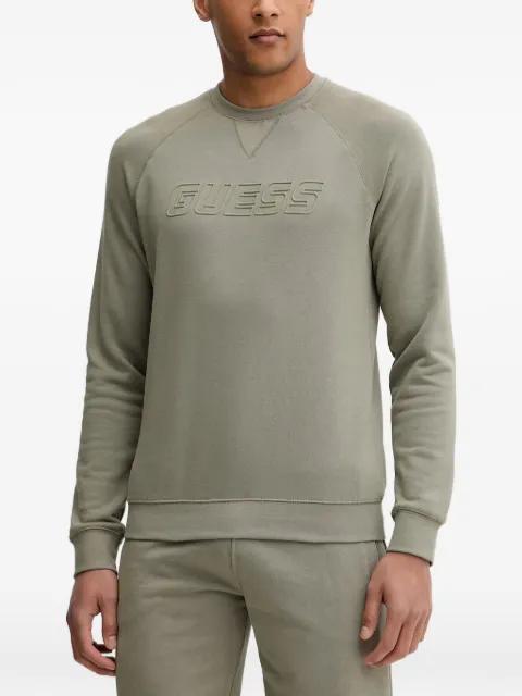 logo-embossed sweatshirt by GUESS USA