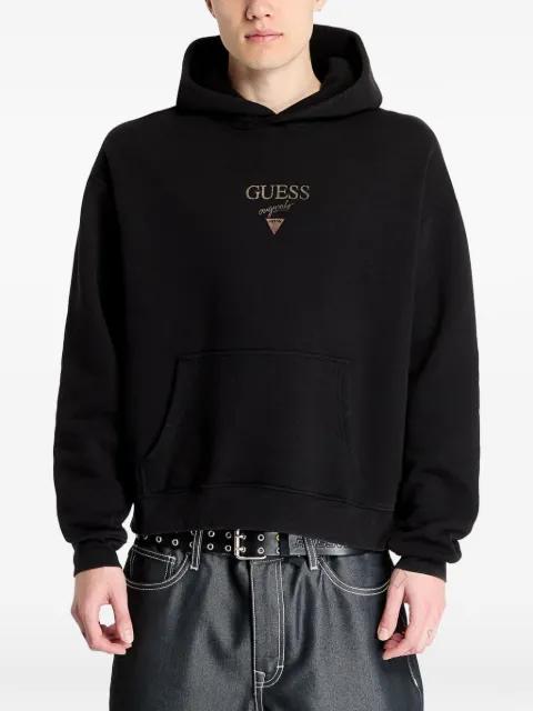 logo-embroidered hoodie by GUESS USA