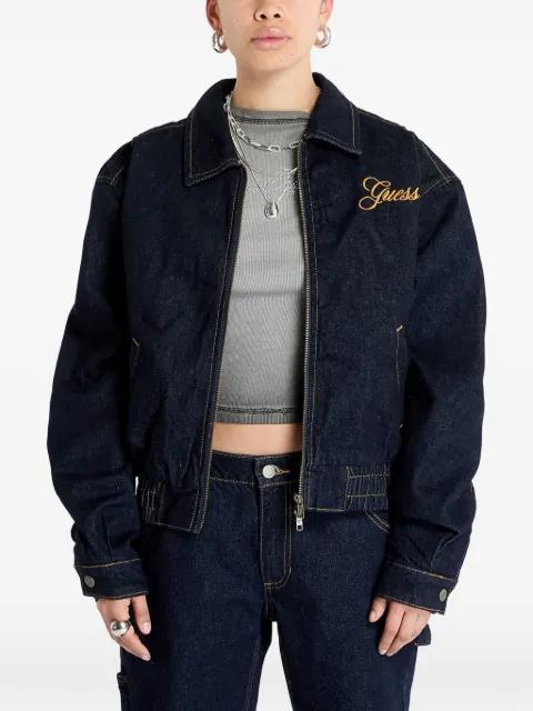 logo-embroidered jacket by GUESS USA