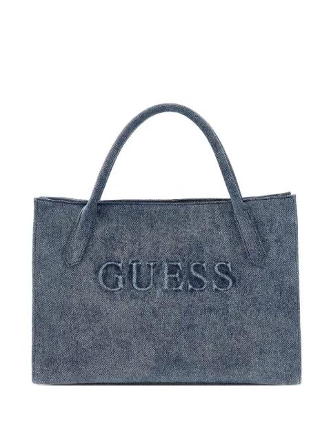logo-embroidered tote bag by GUESS USA