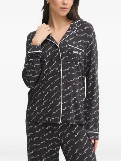 logo-heart pyjamas set by GUESS USA