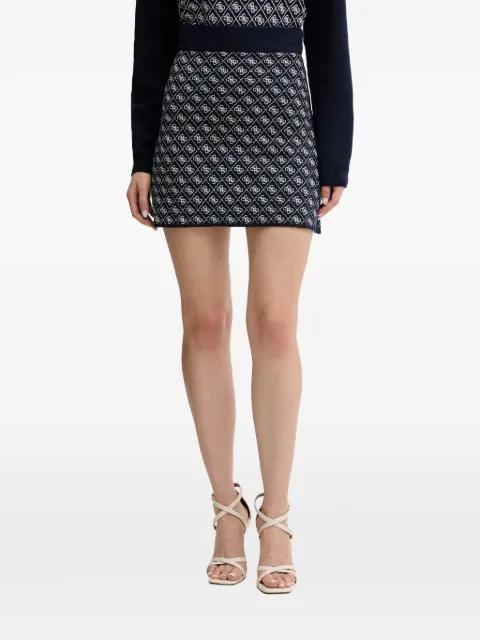 logo-jacquard mini skirt by GUESS USA